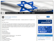 Tablet Screenshot of danskzionistforbund.dk
